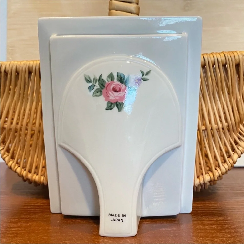 Vintage Porcelain Floral Picture Frame Coquette Ballerina Cottagecore Pink Ivory